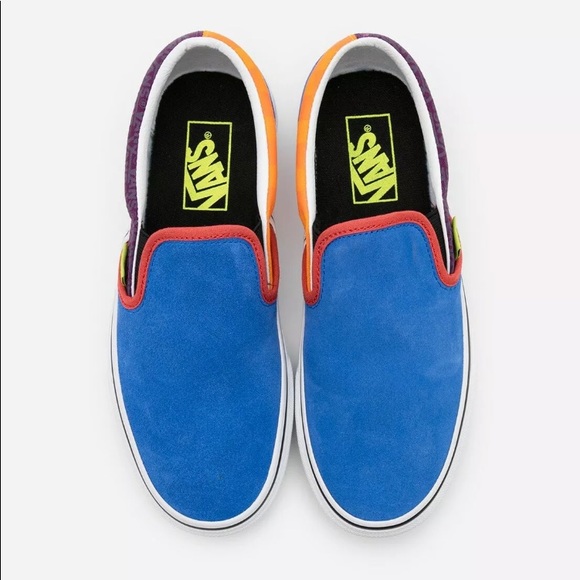 Mens (size 10.5) Vans Classic Slip On Mix & Match “Grape Juice” Skate Shoes - Picture 2 of 6